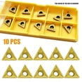 thumbnail image 1 of 10X TCMT110204 US735 Turning Tool Threading Carbide Inserts CNC Lathe Blade, 1 of 7