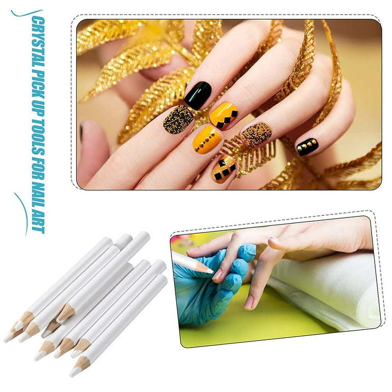Dotting Tools Picker Pencil For Picking Up Stones Gem Nail Art Decoration  Tool S Pickup Wax Pen Free Ship 231007 From Zuo06, $20.26