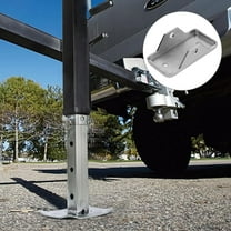 CHICHUMID Trailer Bracket Set Silver Galvanized Iron 1 Rv Use