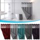 thumbnail image 1 of Cortina de baño hotelera impermeable, con funda interna, tejido 230GSM, diseño moderno, para baño residencial, ducha resistente, material PVC resistente, decoración de hogar, set de ducha Blahzhy, 1 of 6