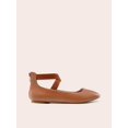 thumbnail image 2 of Zapatos Planos de Tiras para Mujer DREAM PAIRS Talla 9.5 Color Tan, 2 of 7