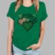 thumbnail image 5 of Camisetas de Manga Corta para las Mujeres de Moda Imprimir Cuello Redondo Camiseta, Mezcla de Poliéster Ligero para Primavera Verano Otoño, 5 of 8