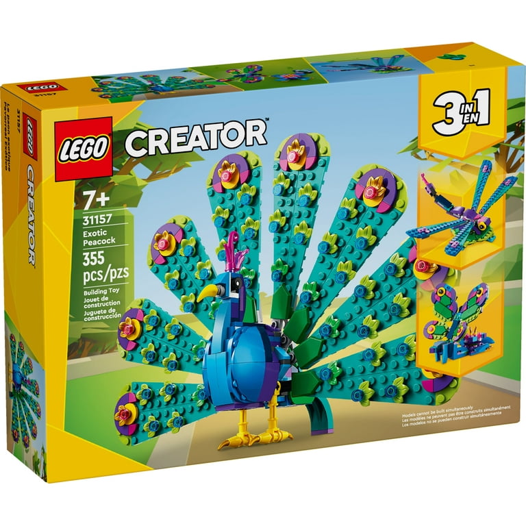 LEGO Creator 3 in 1 Exotic Peacock Building Set for Kids