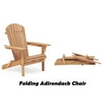 thumbnail image 6 of Gewnee Folding Wood Adirondack Chairs Set of 2, Outdoor Patio Chairs,Brown, 6 of 8