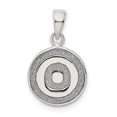 thumbnail image 1 of 925 Sterling Silver Dainty Letter O Initial Name Monogram Inital Circle Necklace Charm Pendant, 1 of 6