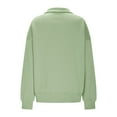 thumbnail image 6 of VBVC No Boundaries Women's Long Sleeve Shirts,Women Pullover Tops,Half Zip Sweatshirts Trendy Y2K,Green, Size L, 6 of 8
