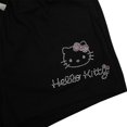 thumbnail image 3 of Pantalones cortos Bioworld Hello Kitty Rhinestone Black para mujer, 3 of 4