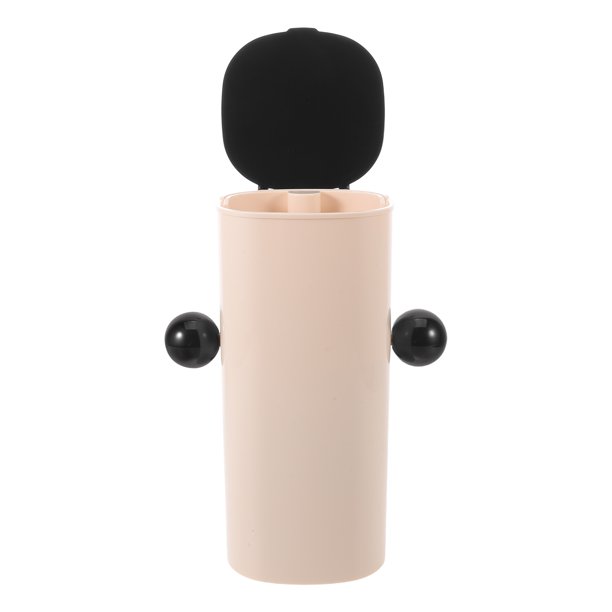 SHOWERORO Brochas De Maquillaje Negro Con Base Estable Y Para Almacenamiento En Hogar