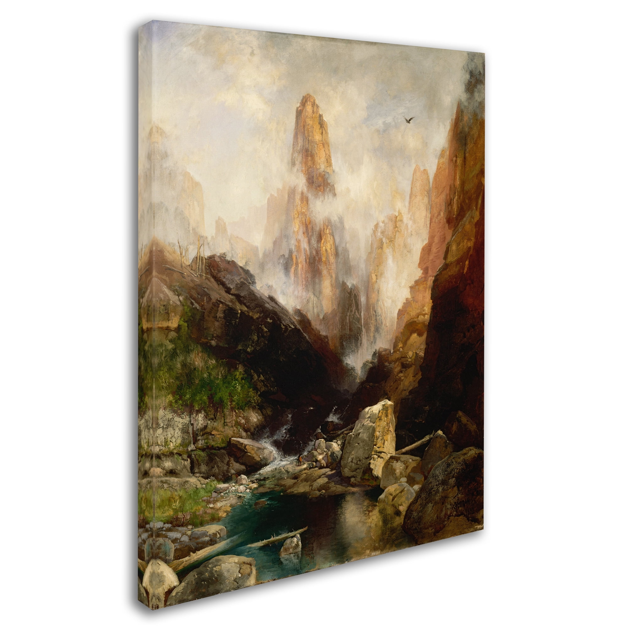 Thomas Moran 'Mist In Kanab Canyon Utah' Canvas Art