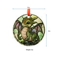 thumbnail image 5 of Baby Dragon Christmas Ornament, Ceramic/Acrylic Ornament, Special Keepsake for Mother, Valentine Ornament Gift, Seasonal Festival Keepsake, Commemorative 2025, 5 of 5