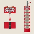 thumbnail image 1 of Oefntac Paquets Rouges Six Fentes pour Cartes Hong Bao Paquets d'Argent Cadeau avec Pendentif à Pampille pour l'Année Festival du Printemps, 1 of 7