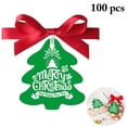 thumbnail image 1 of 100PCS Christmas Hanging Tag Xmas Tree Shape Decorative Gift Tag Paper Tag, 1 of 7