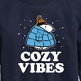 thumbnail image 3 of Peanuts - Snoopy - Puffer - Cozy Vibes - Toddler And Youth Crewneck Fleece Sweatshirt, 3 of 6