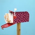 thumbnail image 4 of Lsque white Tree red plaid Mailbox Cover Standard Size ,Magnetic Mailbox Covers Post Wraps Letter Box Cover -21x18 in, 4 of 9