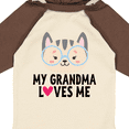 thumbnail image 4 of Inktastic Grandma Loves Me Girls Long Sleeve Baby Bodysuit, 4 of 5