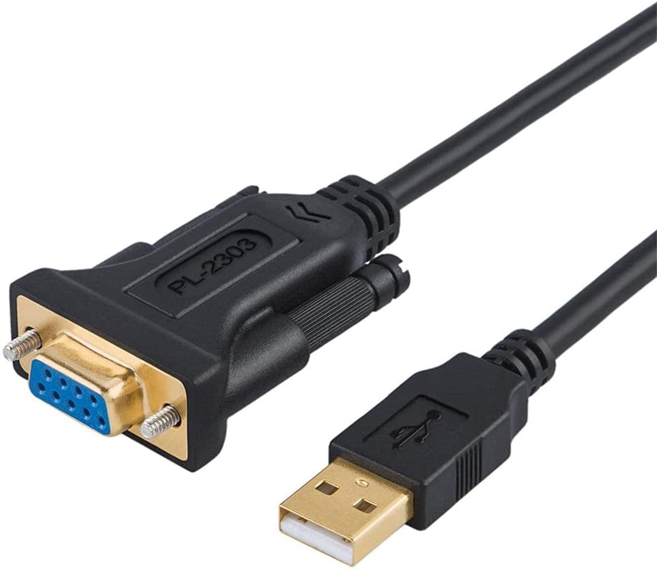 USB to Serial Adapter with PL2303 Chipset, 10 FT USB to Female Cable for Cashier - Walmart.com