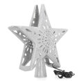 thumbnail image 4 of Lampe de Projection de Flocon de Neige Rotatif de Projecteur d'Arbre de Noël LED Nous 120V Argent, 4 of 8