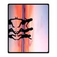 thumbnail image 2 of CADecor Silhouette Blanket Fleece Throw Blanket for Sofa or Bed 58x80 inches, 2 of 3