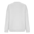 thumbnail image 4 of miqiqism Women's Oversized Crewneck Sweatshirts Batwing Puff Long Sleeve Sweatshirt Trendy Cable Slouchy Pullover Jumper Tops Casual Solid Color Drop Shoulder Clothes,White,XX-Large, 4 of 5