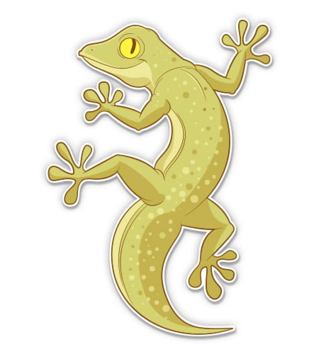 JAS Stickers ST00031RD_SML Red Gecko Small Animal Decal Sticker For Car Trucks Caravans