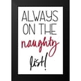 thumbnail image 2 of SD Graphics Studio 11x14 Black Modern Framed Museum Art Print Titled - Always on the Naughty List, 2 of 5