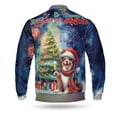 thumbnail image 2 of Merry Christmas and Happy New Year Santa Australian Shepherd Holiday Xmas Winter All Over Print 3D Baseball Jacket Aussie Dog Lover Gifts Bomber Jacket Softball - 00024, 2 of 6