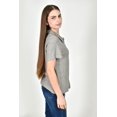thumbnail image 2 of Blusa tejida con botones Roman Fashion /Juvenil, 231 (Gris) gris M, 2 of 4