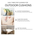 thumbnail image 2 of Sunbrella Oakley  Solid Indoor/ Outdoor Corded Pillow and Chair Cushion Set Canvas Spa+Cast Pumice 23 in x 25 in x 5 in Pillow Cushion Set w/Lumbar, 2 of 5