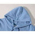thumbnail image 4 of SonxaHe Big Boy Girl Hooded Sweatshirt Solid Long Sleeve Athletic Autumn Thin Unisex Hoodies Clothes Blue,Sized 9-11, 4 of 7