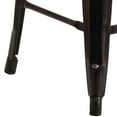 thumbnail image 6 of Flash Furniture Lily 24" High Backless Black-Antique Gold Metal Counter Height Stool with Square Wood Seat, 6 of 12