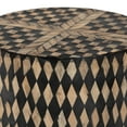 thumbnail image 2 of bali & pari Paulo Decorative End Table with Bamboo Diamond Pattern, 2 of 7
