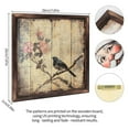 thumbnail image 2 of Floral Bird Wood Artwork Wooden Sign Wall Plaque - Vintage Art Decoration, Wall Decoration - Ideal Gift For Home Decoration, Living Room, Bathroom, Bedroom, Garden, Dining, Bar, Cafe, Festival Part, 2 of 7