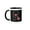 Black/White, variant on 3drose, Image of 2028 Grad Scattered Stars Dotted Tassel, Lines, Pink, Blue, 15oz Two-tone Red Mug