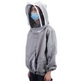 thumbnail image 3 of Beekeeping Protective Veil Jacket Bee Suit Smock Double Zippers Beekeeper Accessory for Beekeepers, 3 of 7