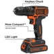 thumbnail image 2 of Taladro y Atornillador Inalámbrico BLACK + DECKER BDCDD120C con Batería de 20 V MAX Embrague de 11 Posiciones Negro y Anaranjado BLACK+DECKER BDCDD120C, 2 of 2