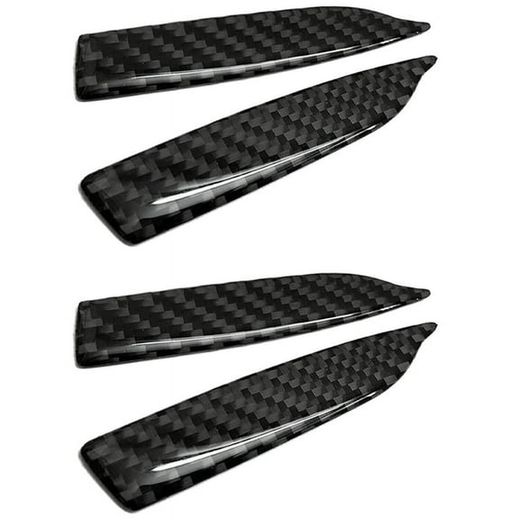 4Pcs Universal Carbon Fiber Car Rearview Mirror Trim Side Mirror Protector Guard