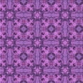 thumbnail image 1 of Ahgly Company Indoor Square Patterned Dark Orchid Purple Area Rugs, 6' Square, 1 of 6