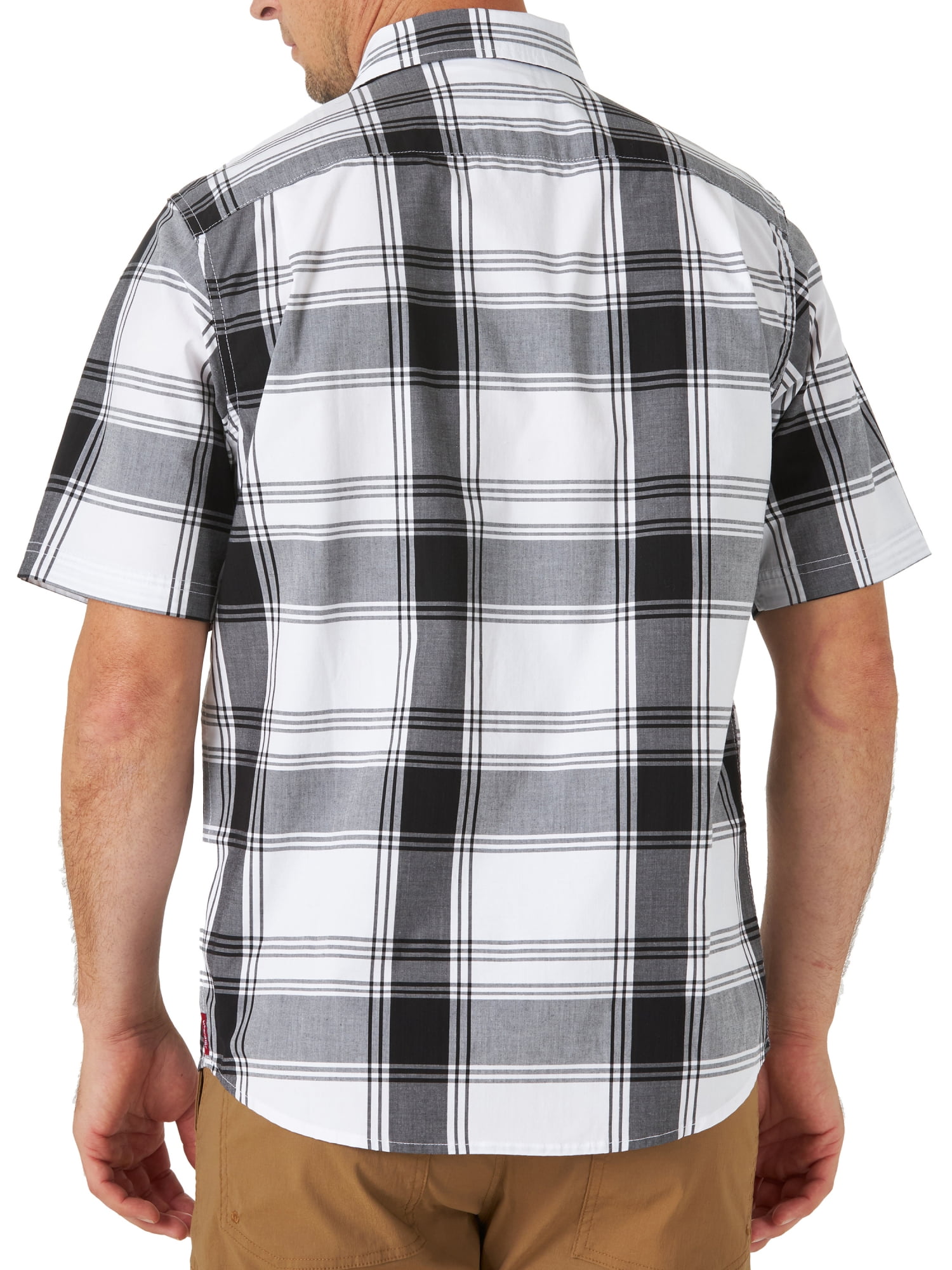 Wrangler Men's Short Sleeve Plaid Shirt