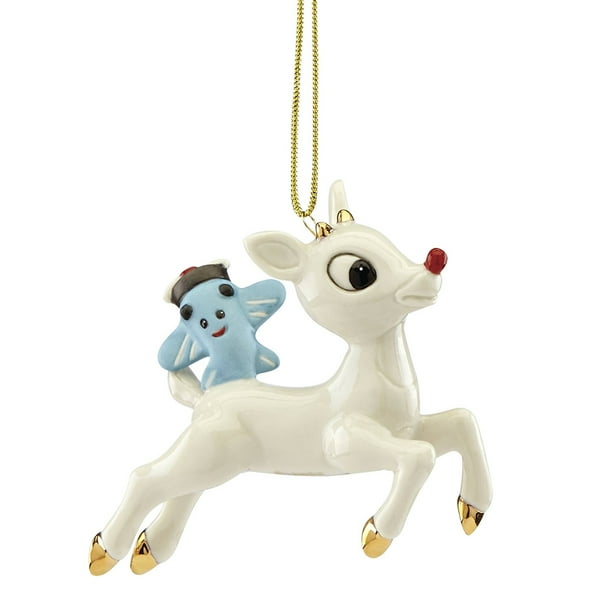 Lenox Lift Off Rudolph with Misfit Toy Plane Porcelain Christmas