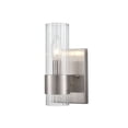 thumbnail image 3 of Millennium Lighting  Caberton 1 Light Wall Sconce in Brushed Nickel with Clear Beveled with Glass Shades, 3 of 4