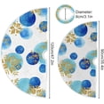 thumbnail image 3 of FMSHPON Glittering SnowflakesWatercolor Circles Xmas Christmas Tree Skirt Stand Mat for Holiday Party Decoration Indoor Outdoor 48 inches, 3 of 6