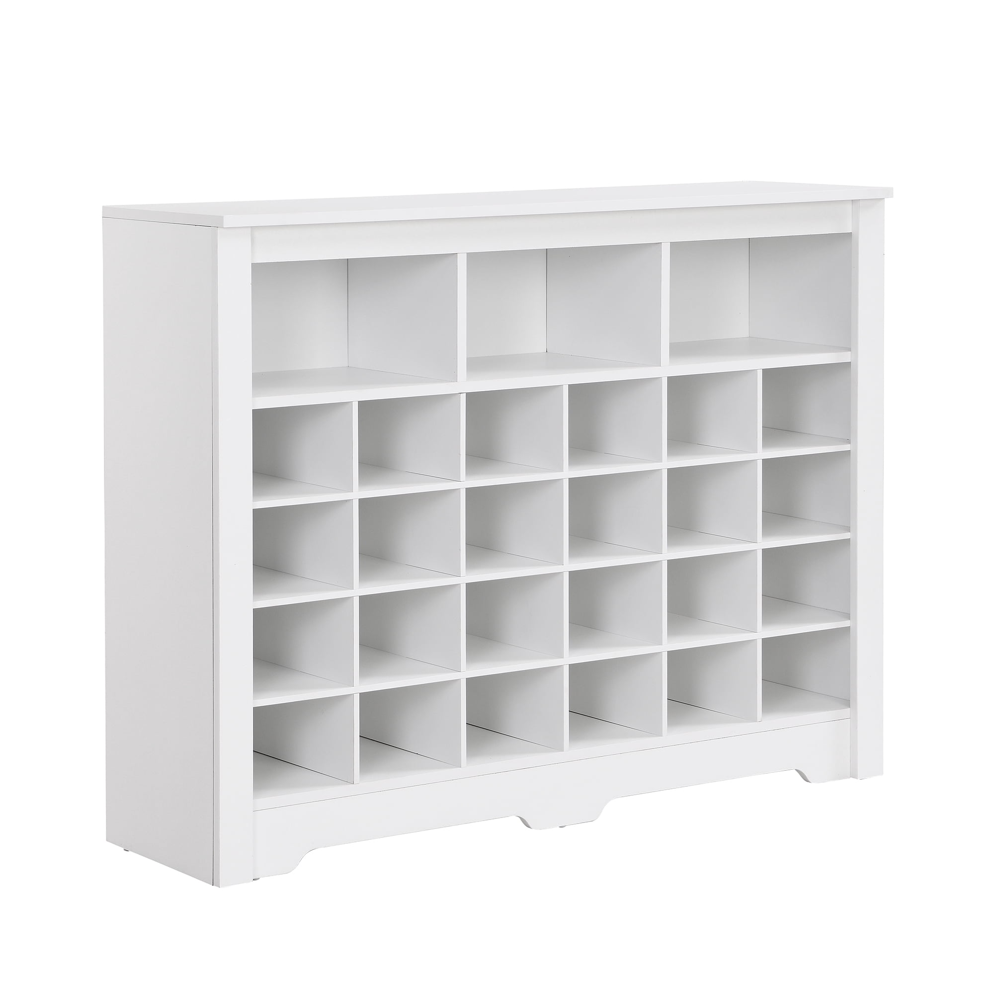 Shoe Storage Cabinet, Shoe Rack with 24 Cubbies, Freestanding Shoe Cubby Organizer for Entryway, Closet, Living Room
