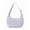 Purple, variant on Small Puffer Crescent Shoulder Bag for Women Lightweight Water-Resistant Nylon Purse with Adjustable Strap & Multiple Pockets