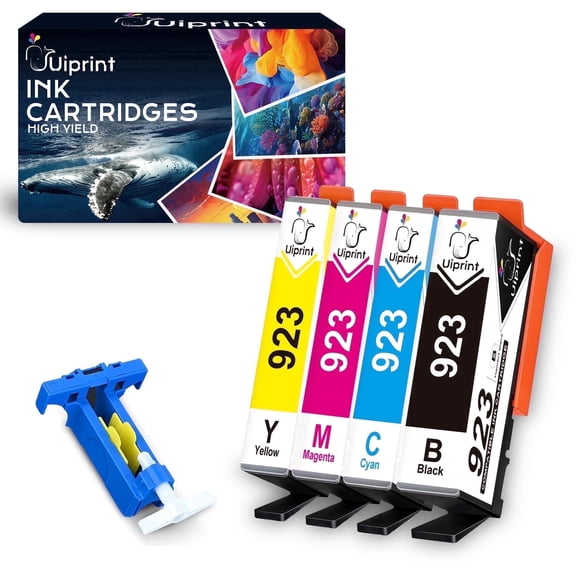 923 Ink Cartridges Combo Pack Without Chip High Yield Compatible for HP 923 Ink Cartridges Replacement 923 Work for OfficeJet Pro 8130e 8135e 8139e 8138e 8120e 8122e 8124e