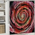 thumbnail image 6 of Orinice Spiral Design Bathroom Decor Set - Colorful Luxurious Graphic Print Polyester Fabric Shower Curtain with Hooks 60x72, 6 of 7
