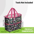 thumbnail image 3 of Daisy Flowers Garden Tools Bag, Water-proof Oxford Garden Tote Home Organizer Gardening Tool Bag Kit Holder with 8 Pockets for Indoor and Outdoor Gardening(Tools Not Included), 3 of 6