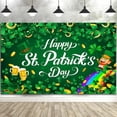 thumbnail image 2 of 7x5ft St. Patrick's Day Backdrop for Photography, Spring Green Shamrock Photo Background Happy St.Patrick's Day Backdrop Banner, Spring Irish Green Lucky Shamrock Photo Background, 2 of 5
