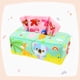 thumbnail image 4 of Caja de pañuelos de peluche para bebé, juguete sensorial, juguetes de desarrollo para bebé juguetes de actividad, juguetes educativo regalos de mapache verde Hugo Juguetes Educativos, 4 of 8