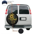 thumbnail image 4 of KAKALAD Faith Rood Sunflower Butterfly Spare Tire Cover Universal Vehicle Accessories Buckle Car Tools 14”in, 4 of 6