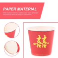 thumbnail image 2 of 50 pcs Disposable Paper Cups Chinese Wedding Paper Cups Disposable Small Cups for Drinks, 2 of 3